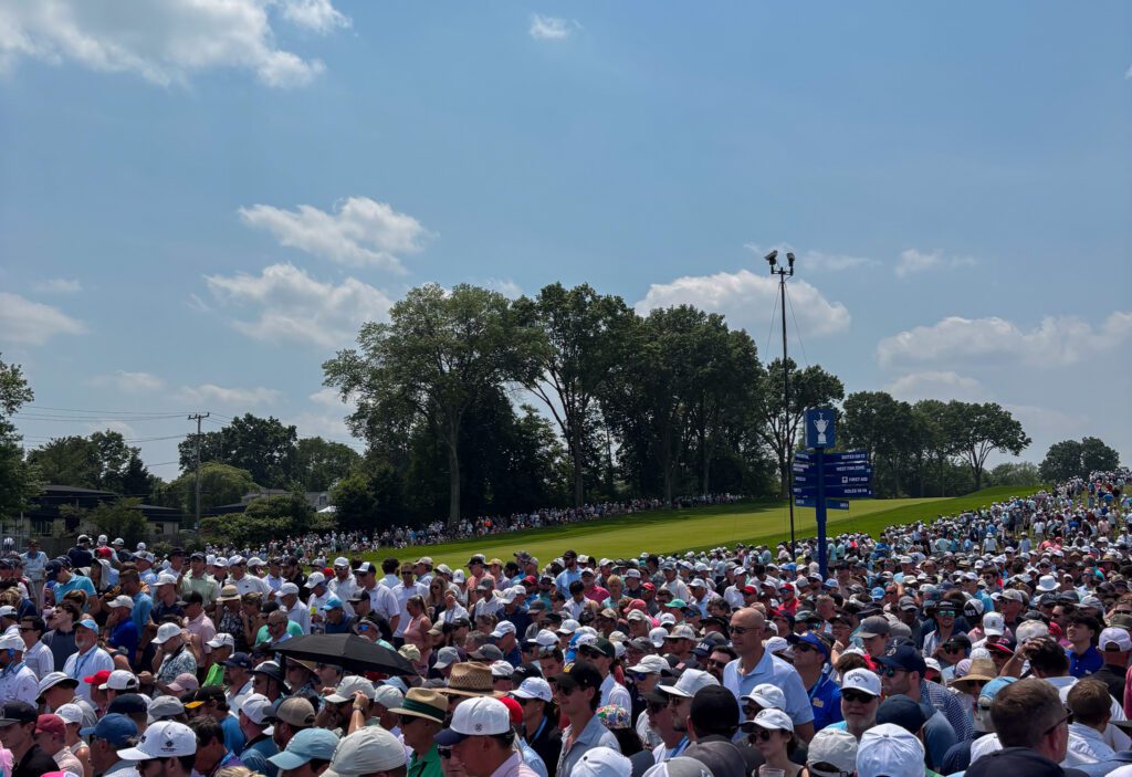 The crowd at Oakmont