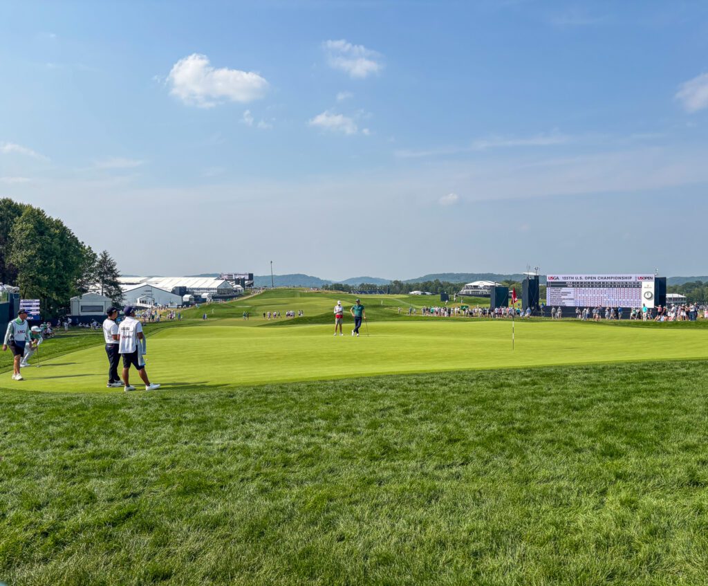 18th hole at Oakmont